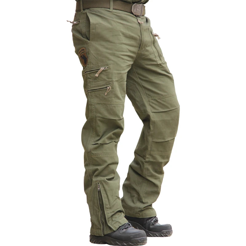 Men’s Cargo Pants – Tactical Outdoor Multi-Pocket Trousers