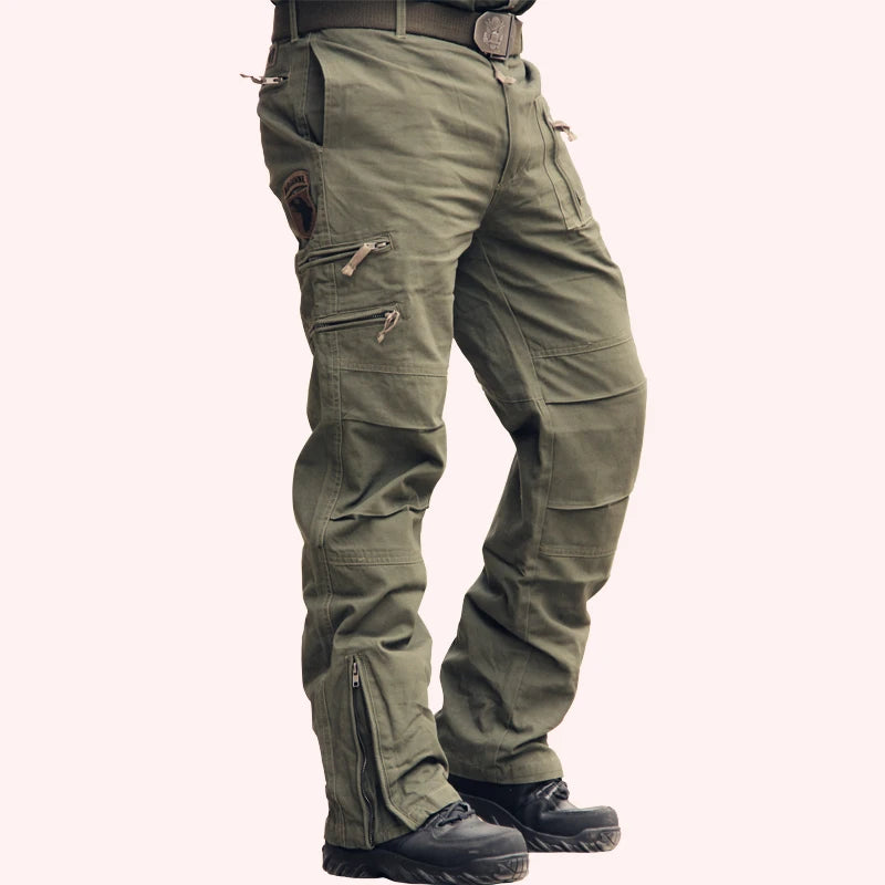 Men’s Cargo Pants – Tactical Outdoor Multi-Pocket Trousers