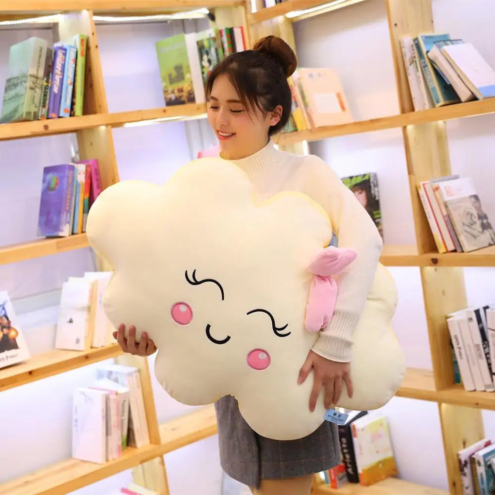 Kawaii Smile Cloud Pillow
