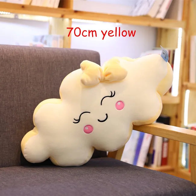 Kawaii Smile Cloud Pillow