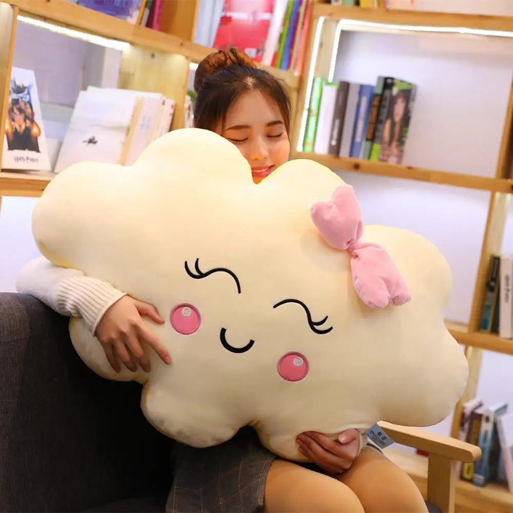 Kawaii Smile Cloud Pillow