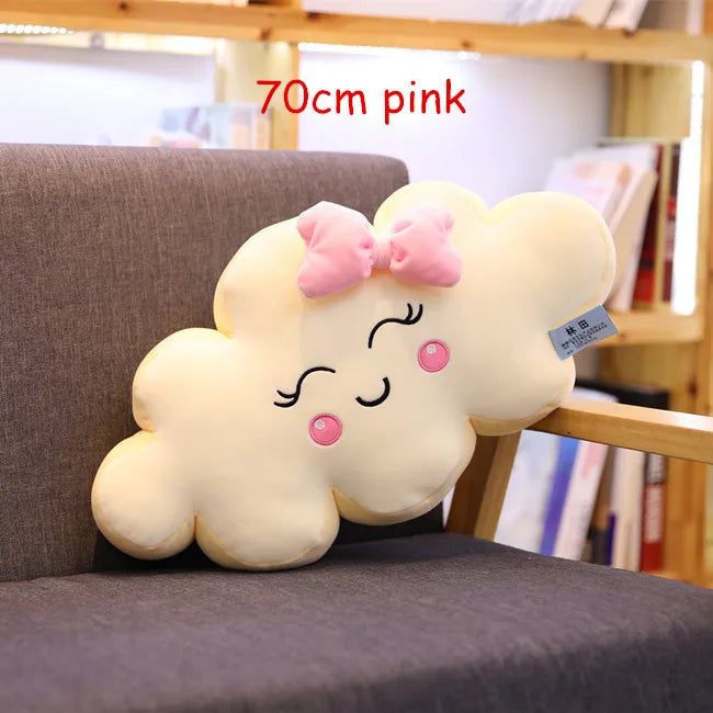 Kawaii Smile Cloud Pillow