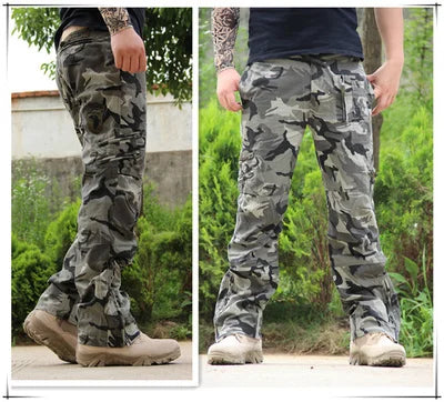 Men’s Cargo Pants – Tactical Outdoor Multi-Pocket Trousers