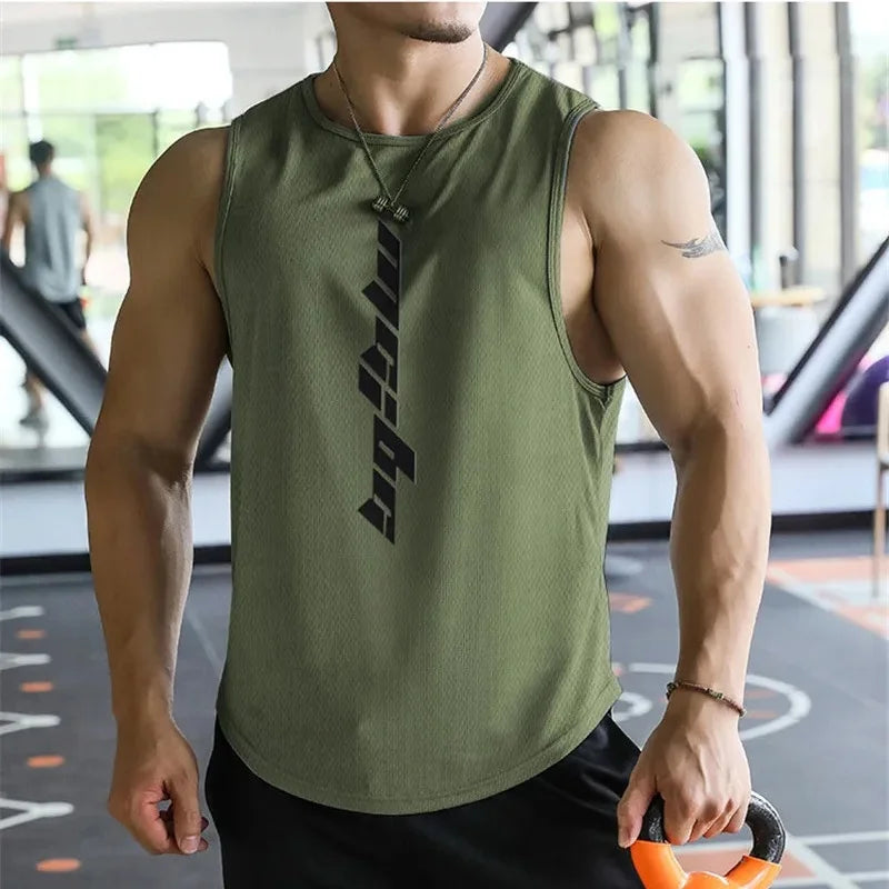 Men’s Fitness Sports Tank Top – Sleeveless Gym & Running Shirt
