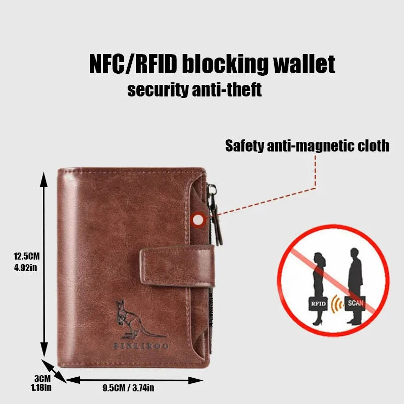 Luxury Leather RFID Men’s Wallet