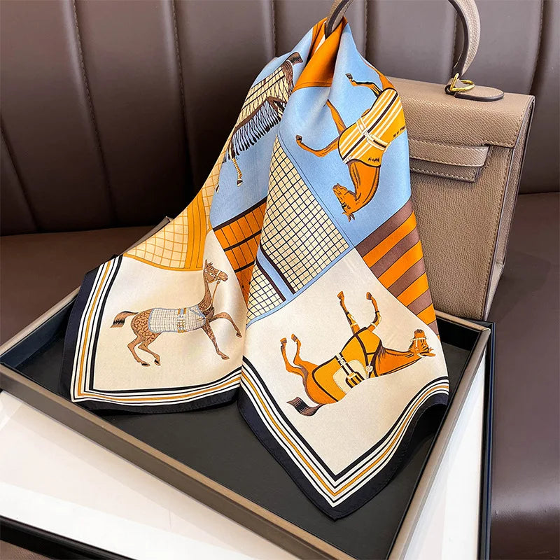 Women’s Fashion Square Silk Scarf