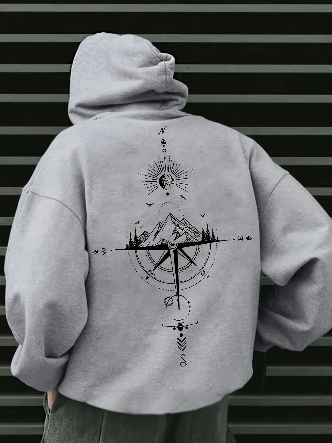 Men’s Galaxy Hoodie – Space Print Pullover Sweatshirt with Pocket, Autumn & Winter Fleece