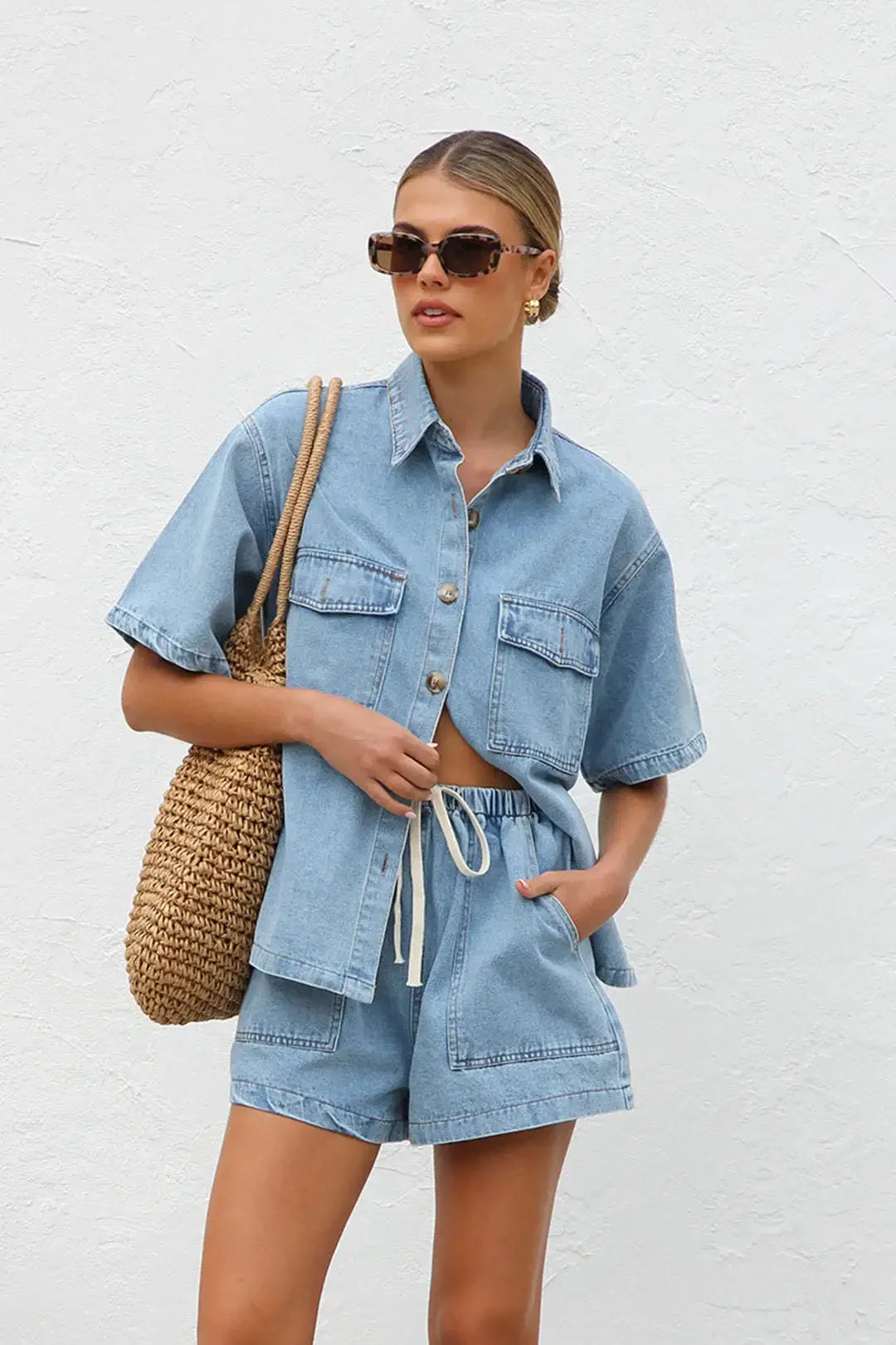 Mandylandy Women’s 2-Piece Denim Outfit