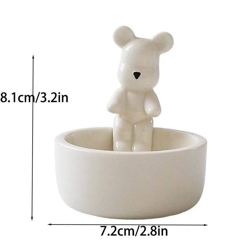 Cute Ceramic Kitten Candle Holde