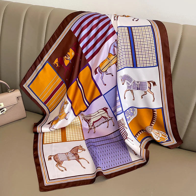Women’s Fashion Square Silk Scarf