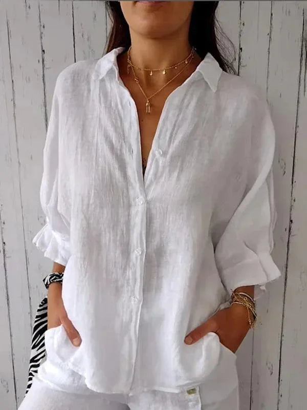 Summer Cotton Linen T-Shirt for Women – Casual Loose Fit Streetwear Top