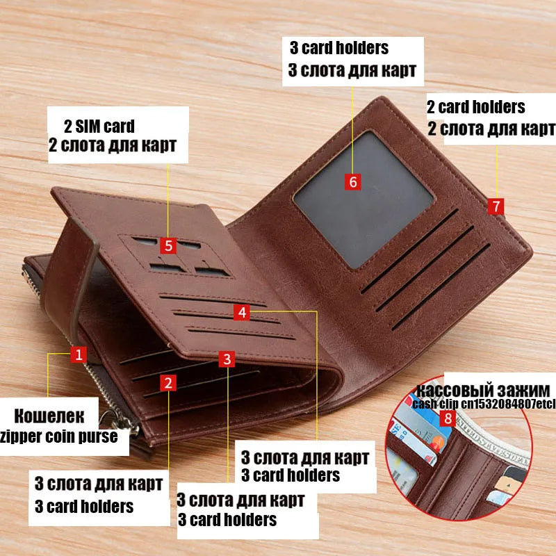 Luxury Leather RFID Men’s Wallet