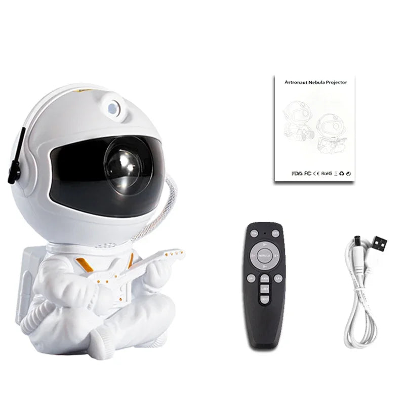 Galaxy Star Projector Night Light – Astronaut LED Lamp
