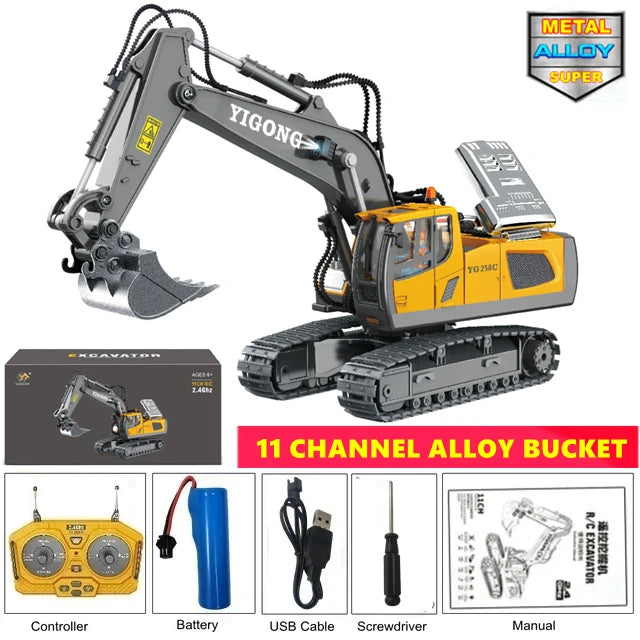 TitanX 4WD RC Excavator &amp; Dump Truck