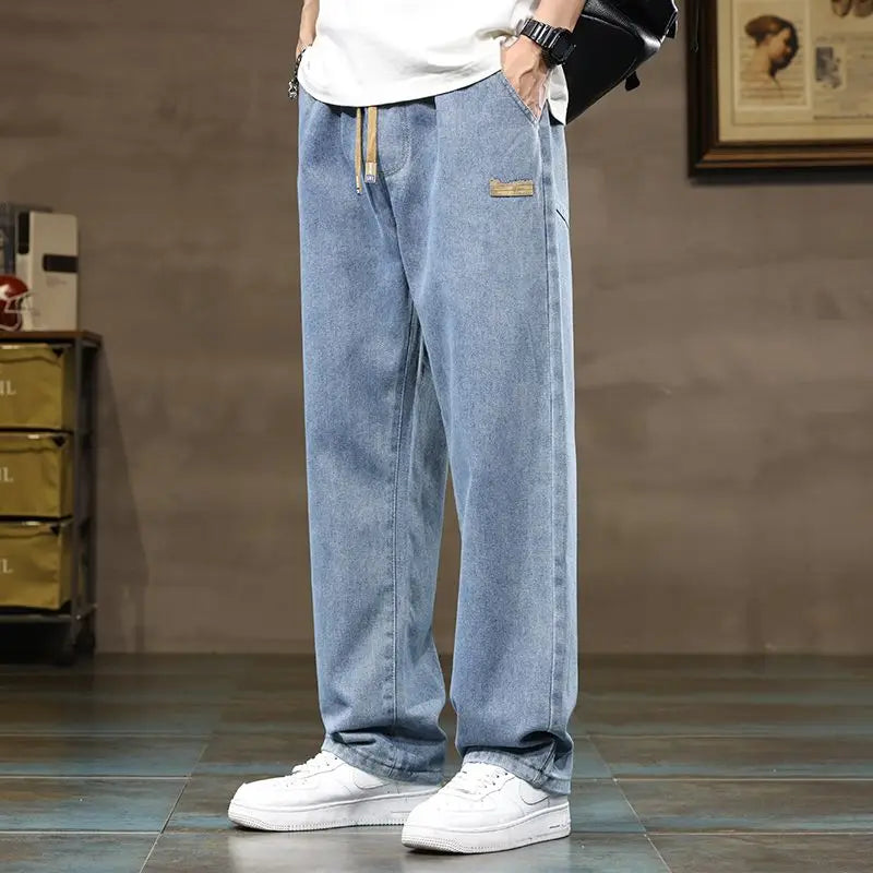 Men’s Wide Leg Straight Jeans