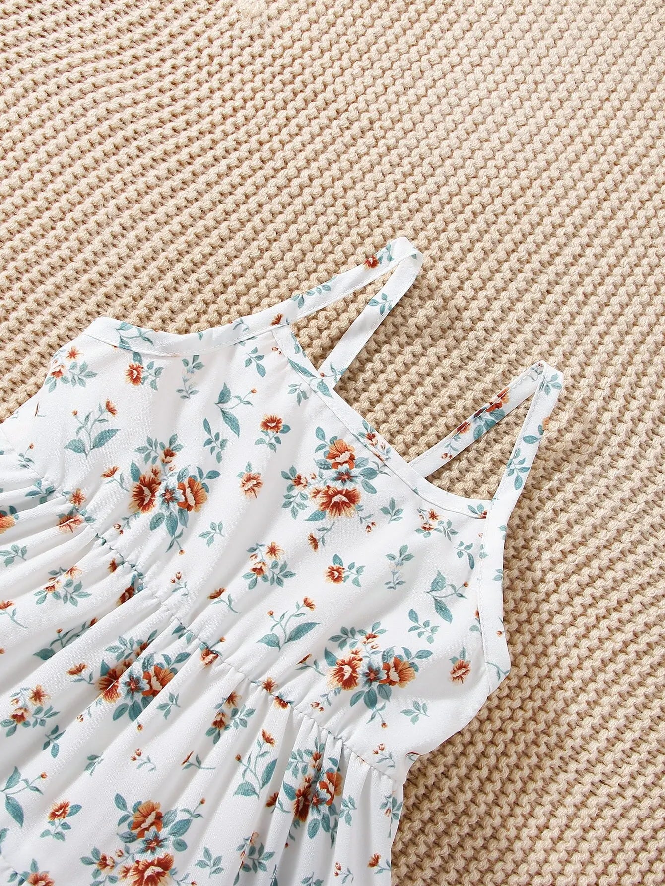 Baby Girls 2-Piece Denim Coat & Floral Slip Dress – Spring & Autumn Casual Outfit