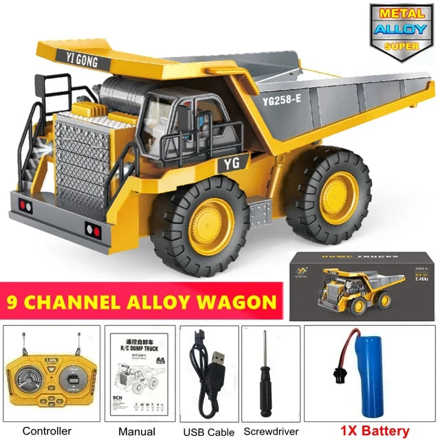 TitanX 4WD RC Excavator &amp; Dump Truck
