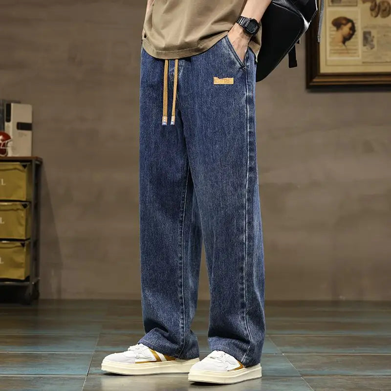 Men’s Wide Leg Straight Jeans
