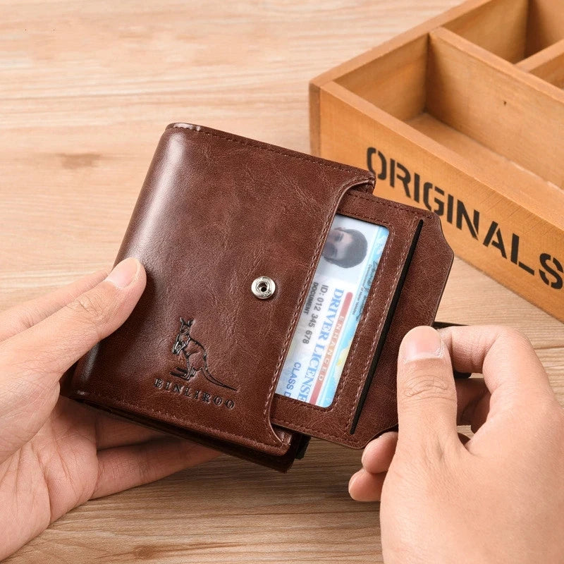 Luxury Leather RFID Men’s Wallet