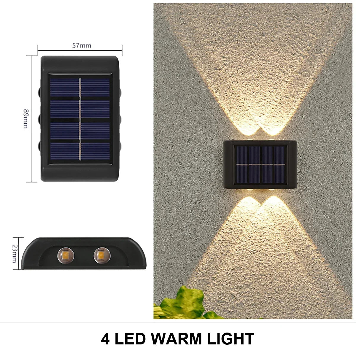 Solar Wall Lamp Outdoor Waterproof LED Light