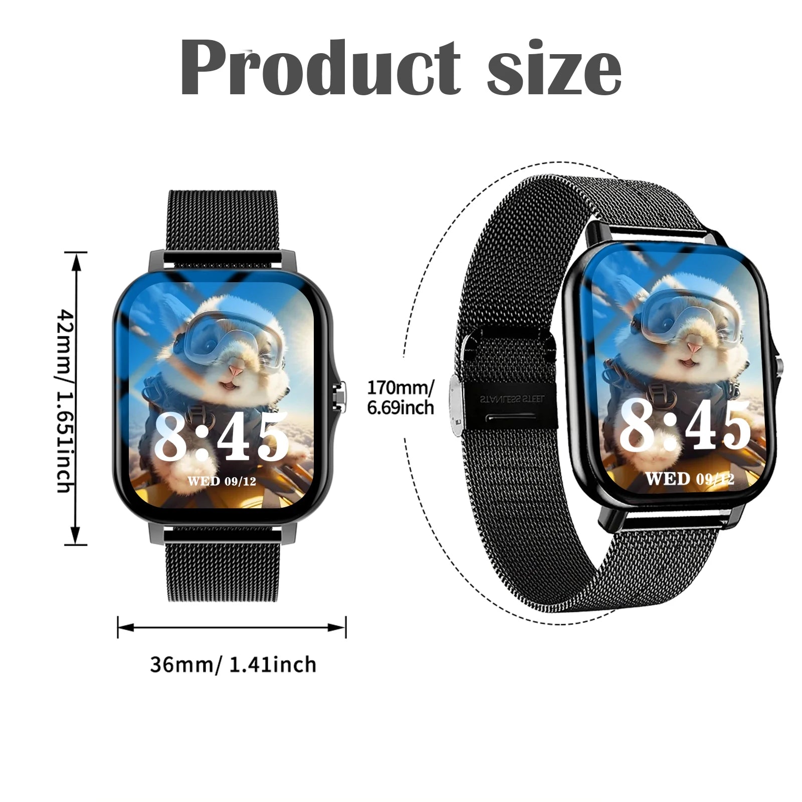 LOMAXFR Full Touch Screen Smart Watch