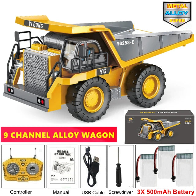 TitanX 4WD RC Excavator &amp; Dump Truck