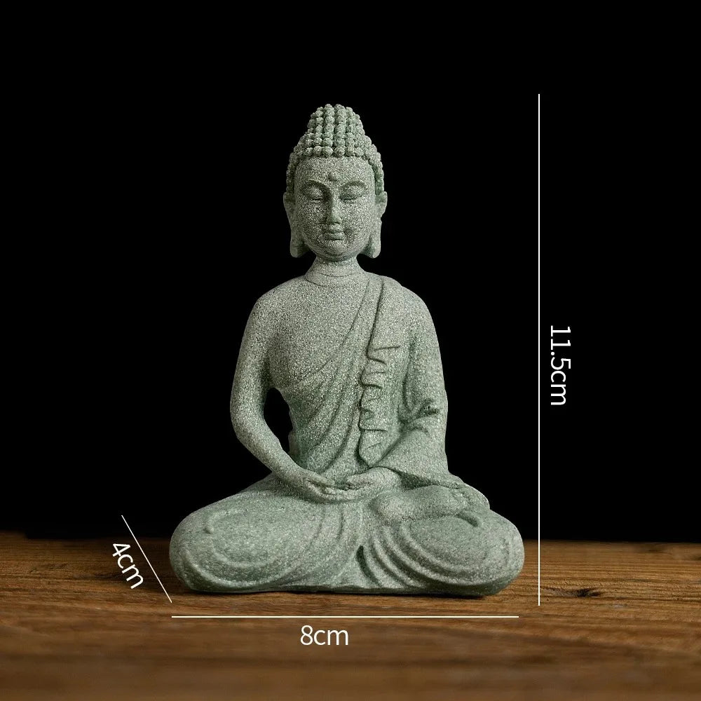 Tranquil Buddha Mini Statue – Zen Garden, Aquarium & Home Decor