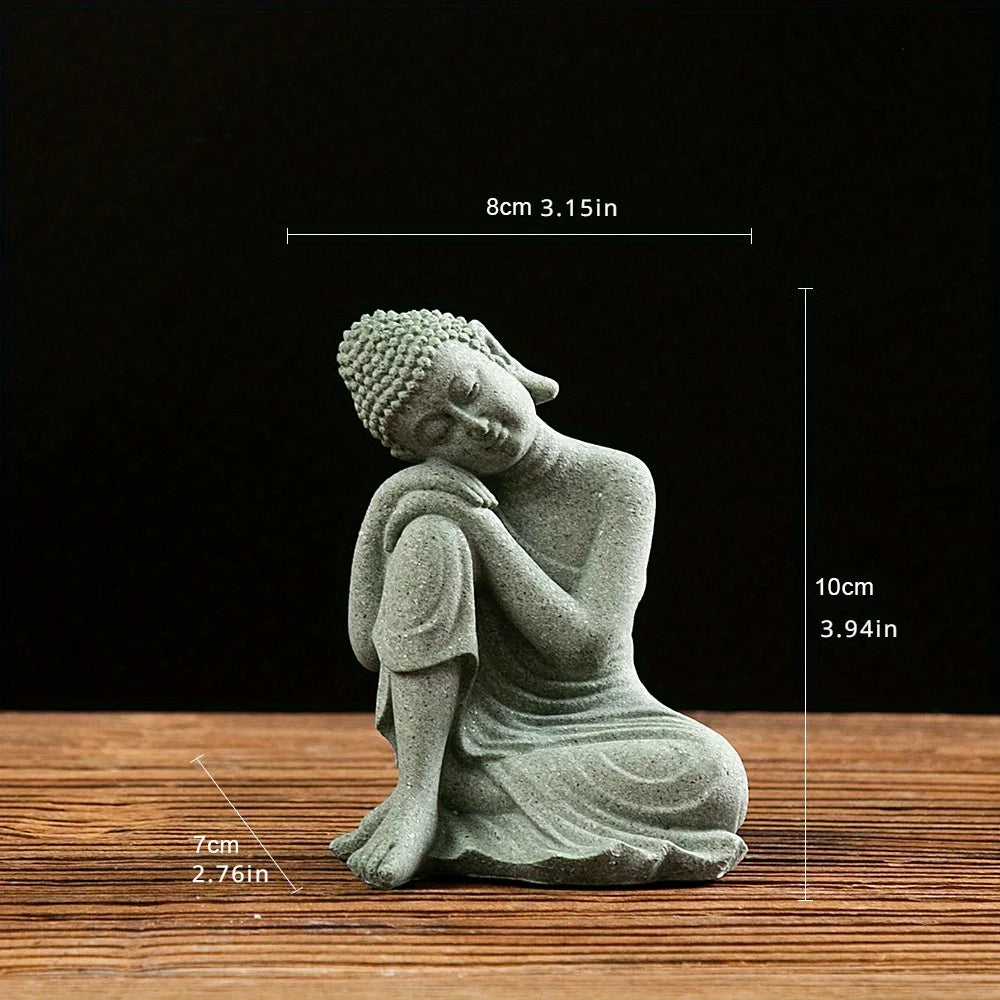 Tranquil Buddha Mini Statue – Zen Garden, Aquarium & Home Decor