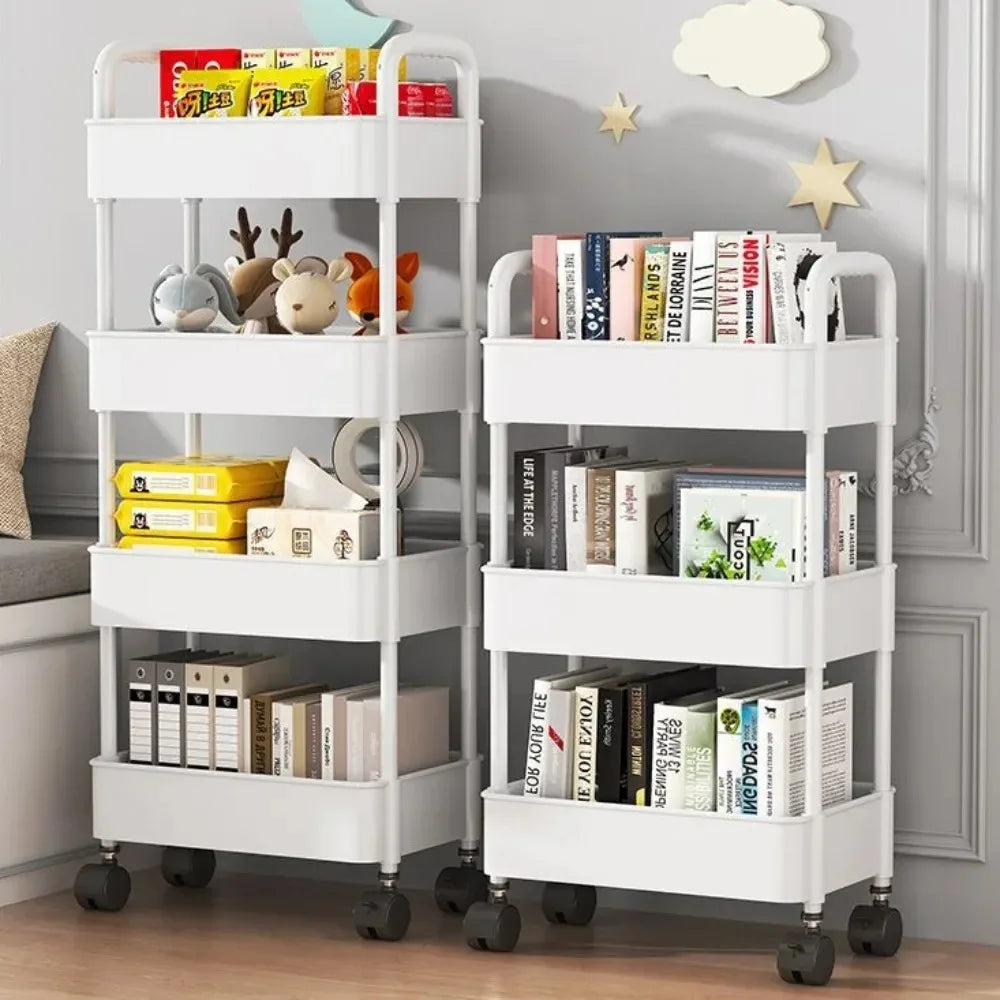 Multi-Layer Rolling Storage Cart with Wheels