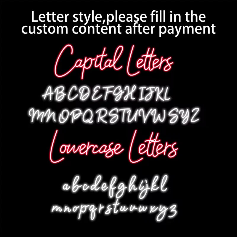 GlowUp Custom Neon Name Sign