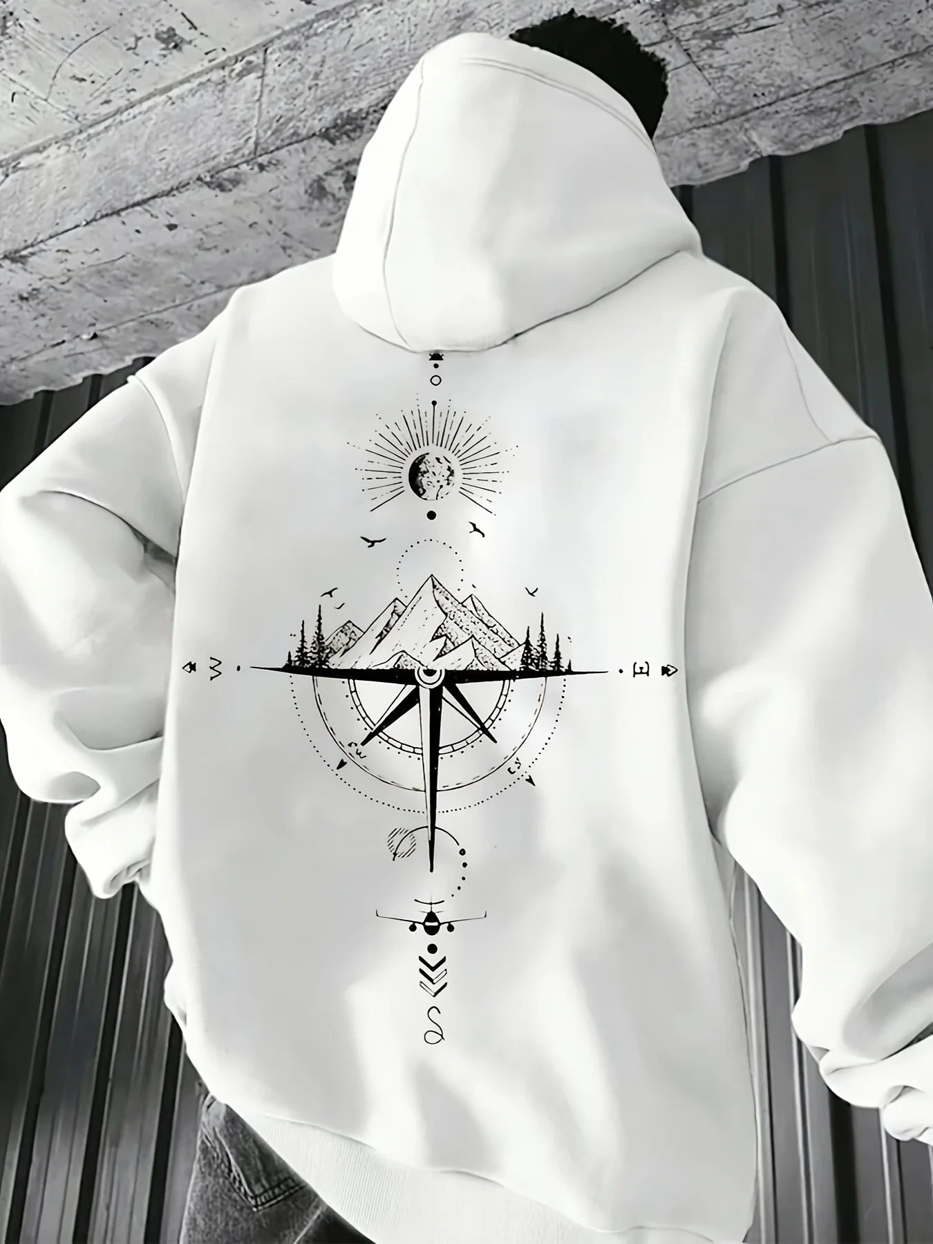 Men’s Galaxy Hoodie – Space Print Pullover Sweatshirt with Pocket, Autumn & Winter Fleece