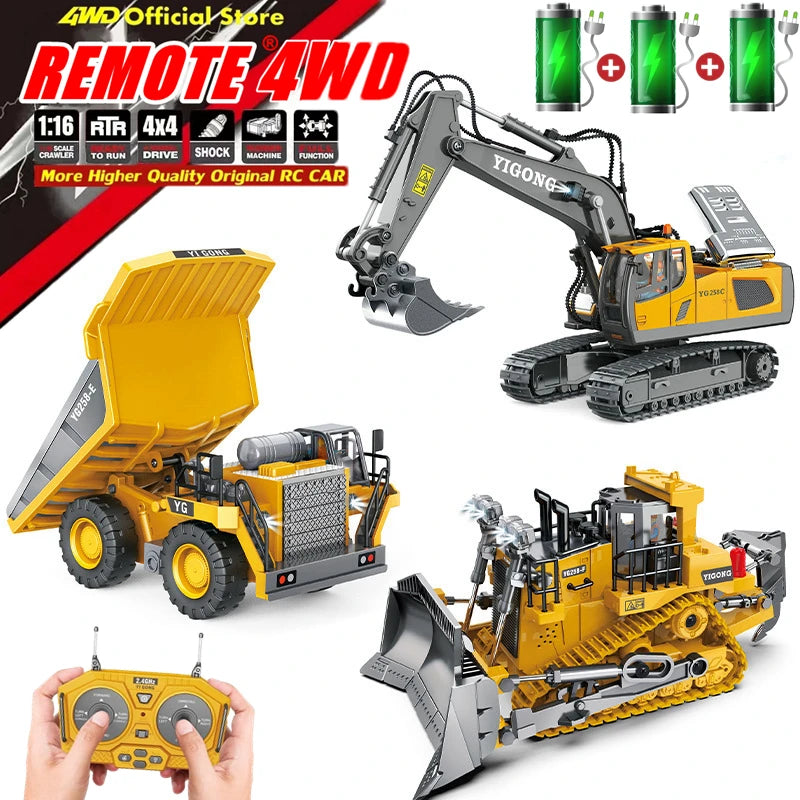 TitanX 4WD RC Excavator &amp; Dump Truck