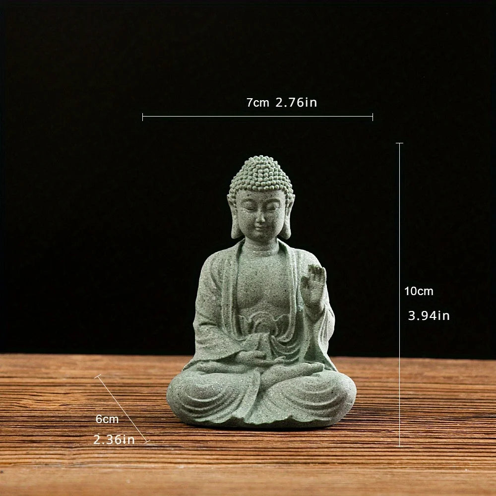 Tranquil Buddha Mini Statue – Zen Garden, Aquarium & Home Decor