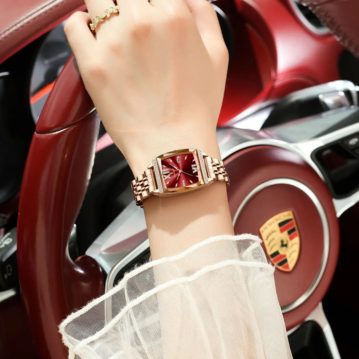 POEDAGAR Diamond Luxury Watch