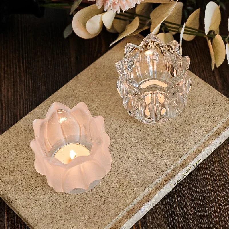 Tulip Glass Candlestick