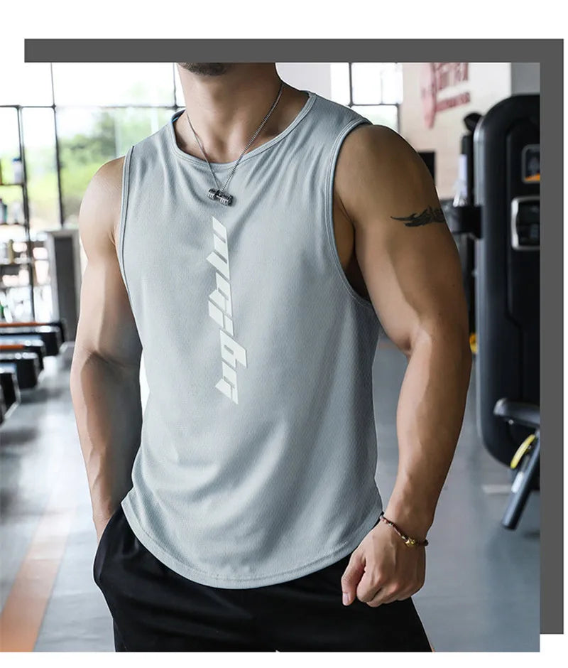 Men’s Fitness Sports Tank Top – Sleeveless Gym & Running Shirt