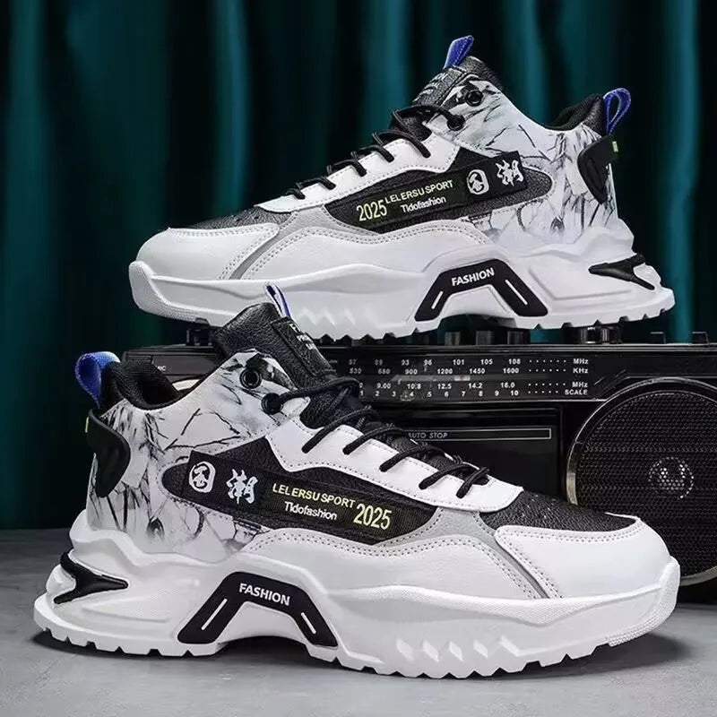 2025 Men’s Breathable Mesh Platform Sneaker