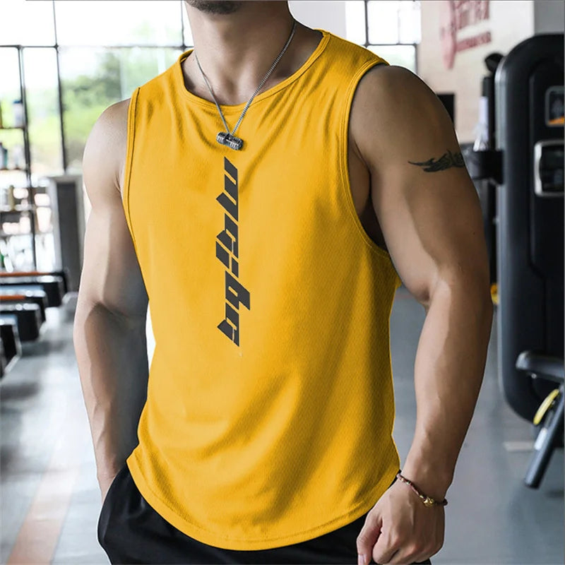 Men’s Fitness Sports Tank Top – Sleeveless Gym & Running Shirt