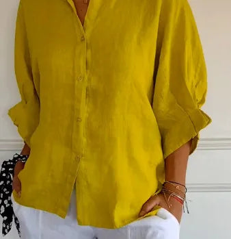 Summer Cotton Linen T-Shirt for Women – Casual Loose Fit Streetwear Top