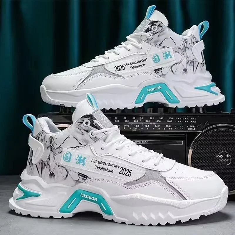 2025 Men’s Breathable Mesh Platform Sneaker