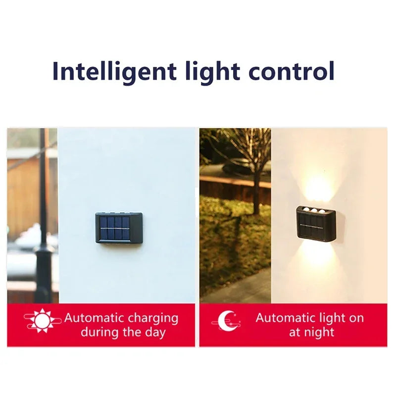 Solar Wall Lamp Outdoor Waterproof LED Light