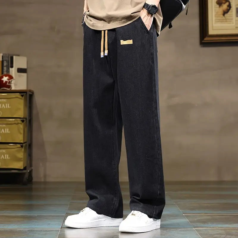 Men’s Wide Leg Straight Jeans