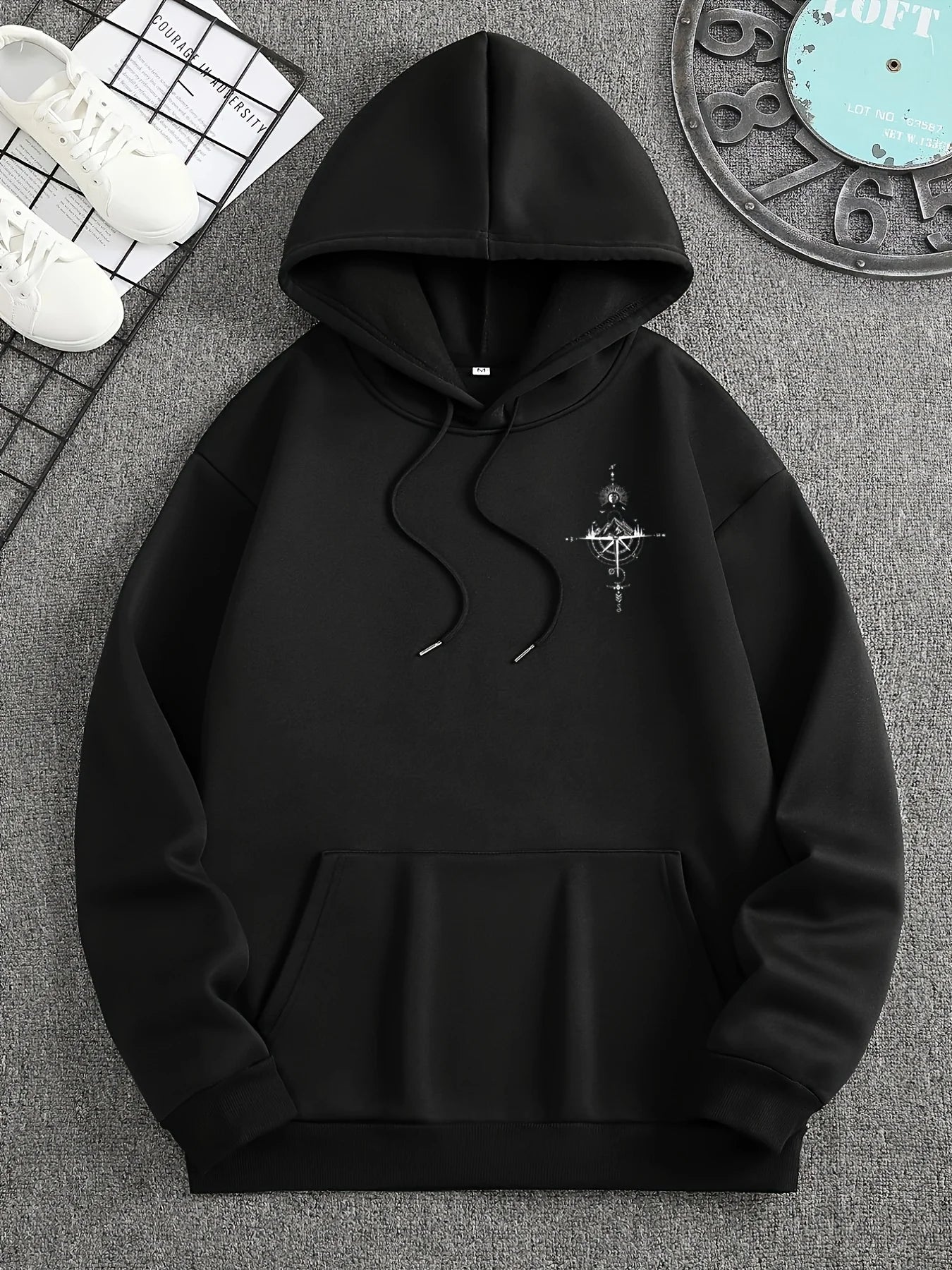 Men’s Galaxy Hoodie – Space Print Pullover Sweatshirt with Pocket, Autumn & Winter Fleece