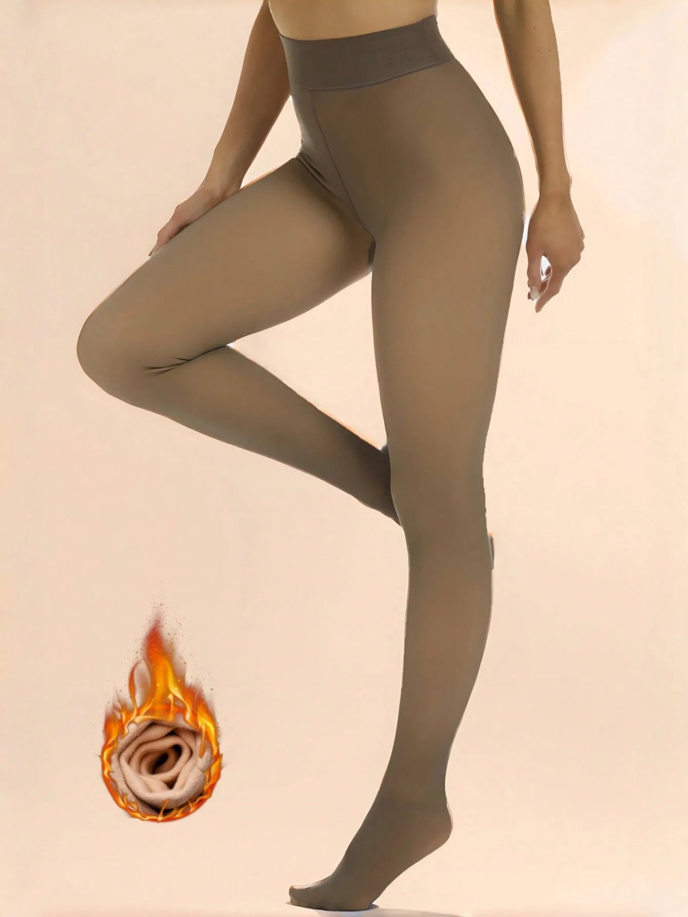 300g Warm Fleece-Lined Tights for Women