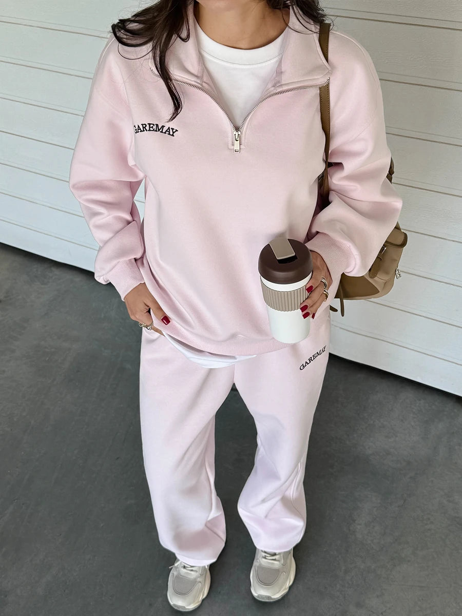 Spring Women’s Tracksuit with Zipper