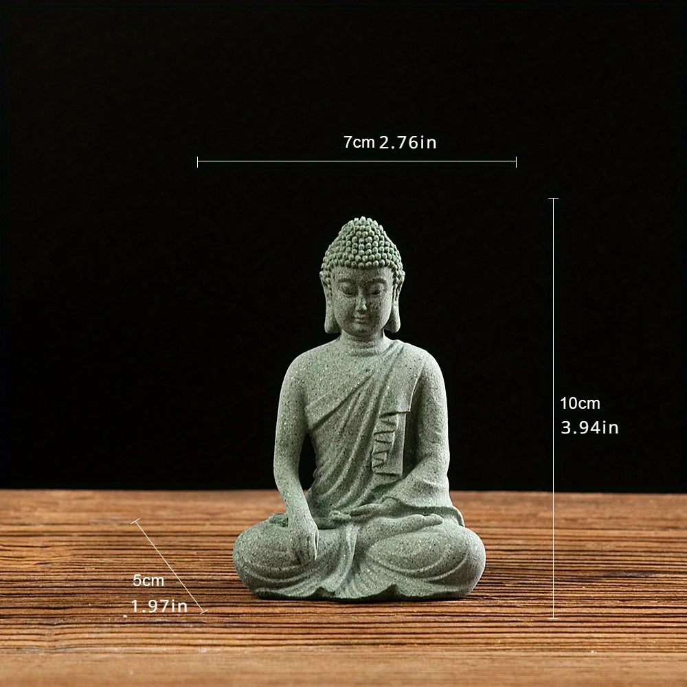 Tranquil Buddha Mini Statue – Zen Garden, Aquarium & Home Decor