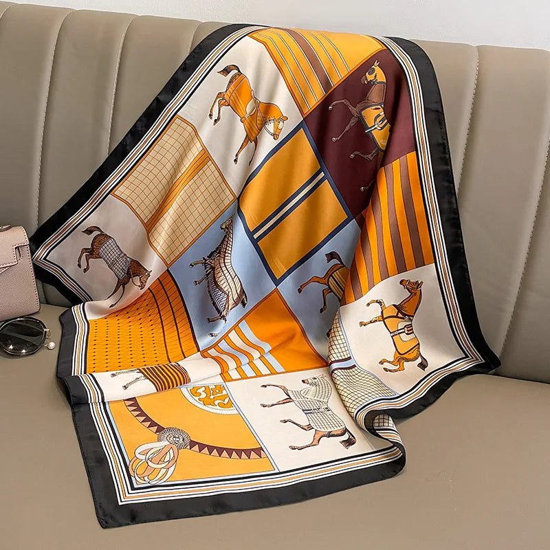 Women’s Fashion Square Silk Scarf
