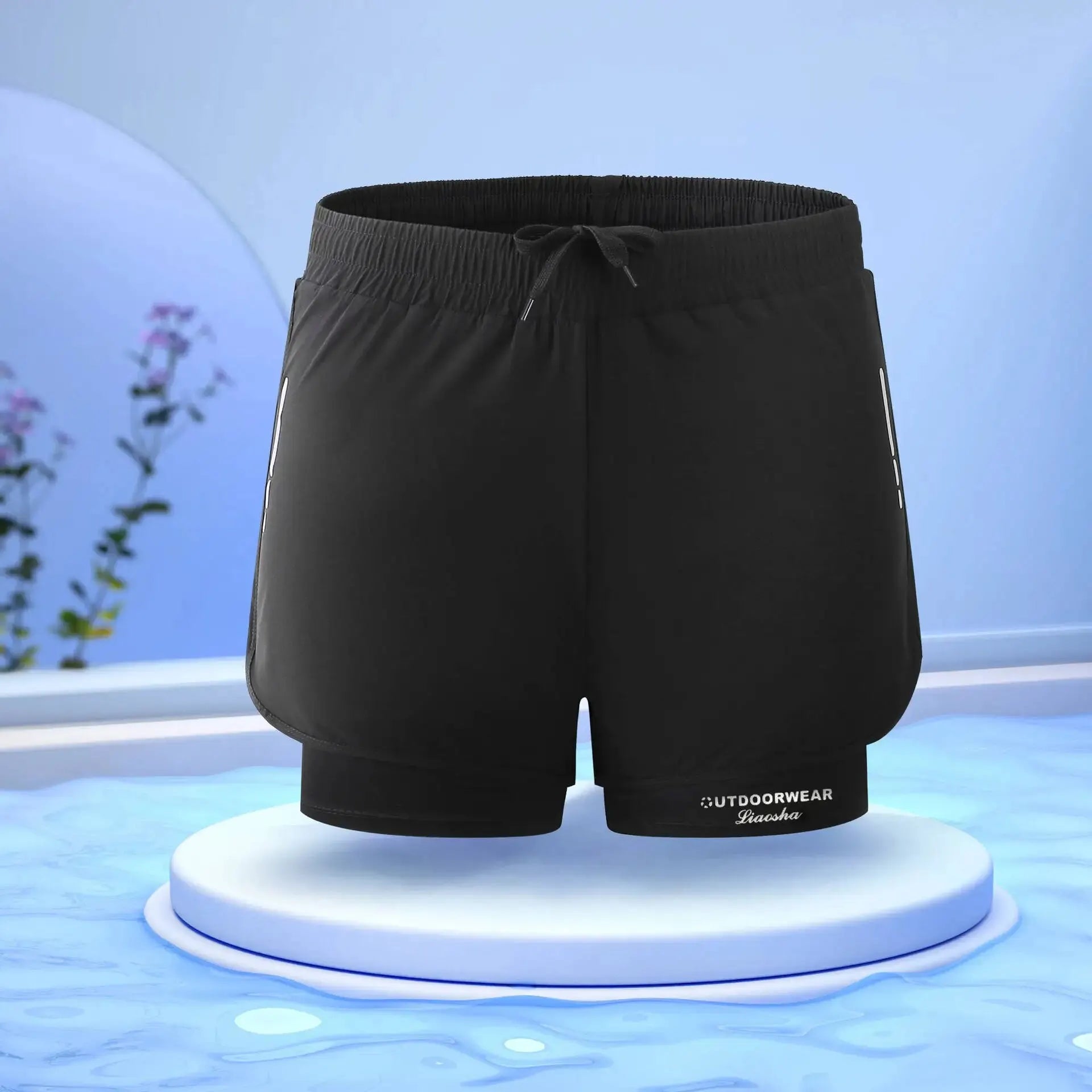 Men’s Aloe Pants Two-Layer Swim Trunks – Stylish, Quick-Drying & Comfortable