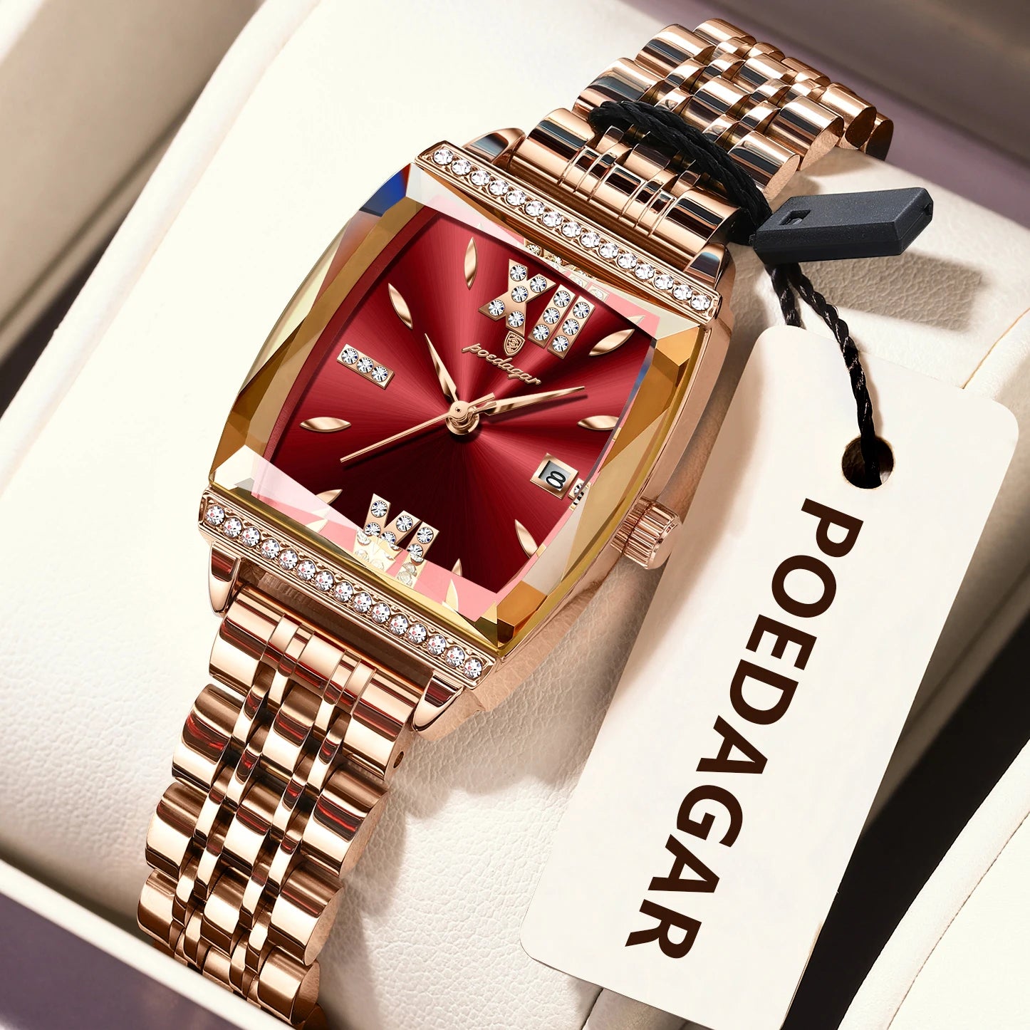 POEDAGAR Diamond Luxury Watch