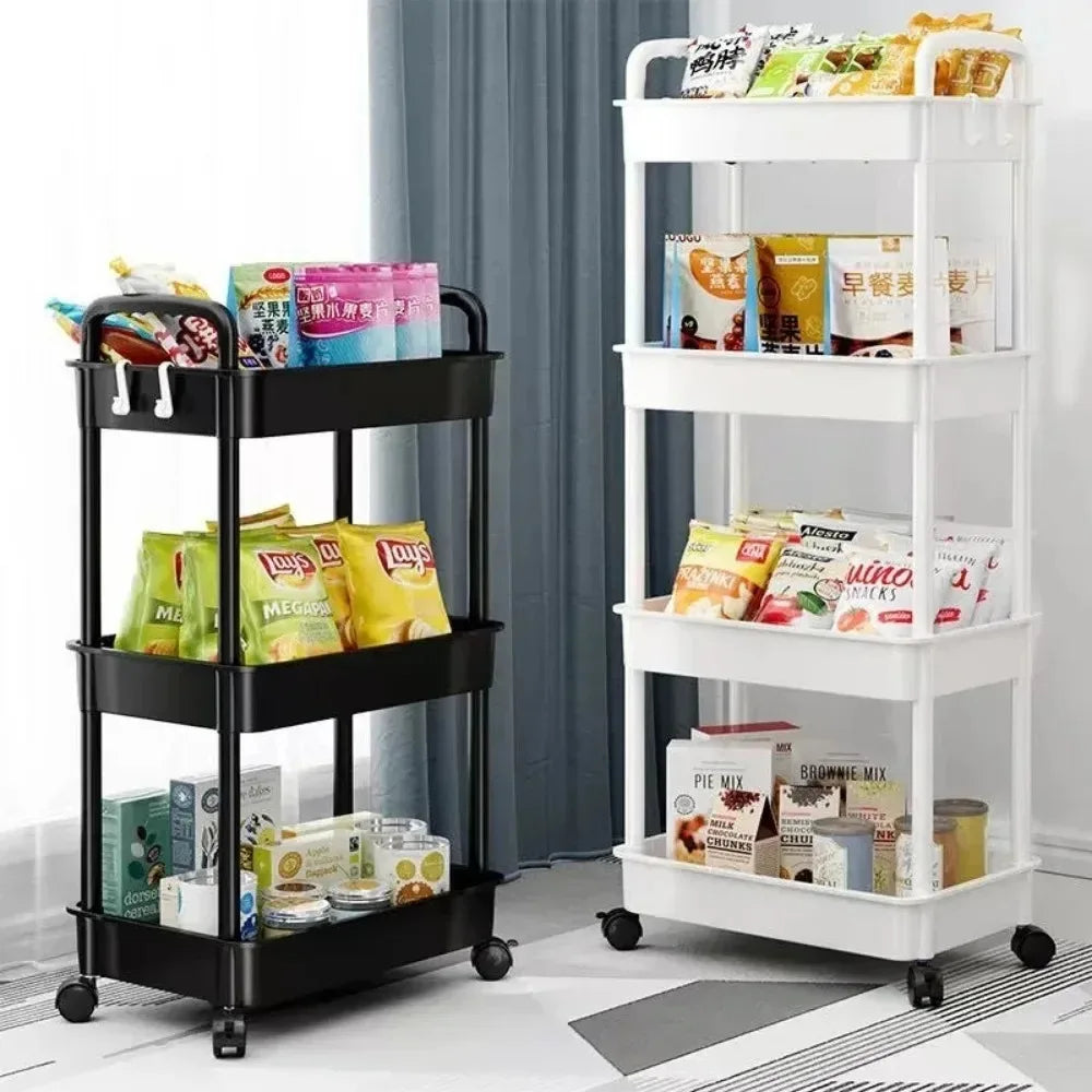 Multi-Layer Rolling Storage Cart with Wheels
